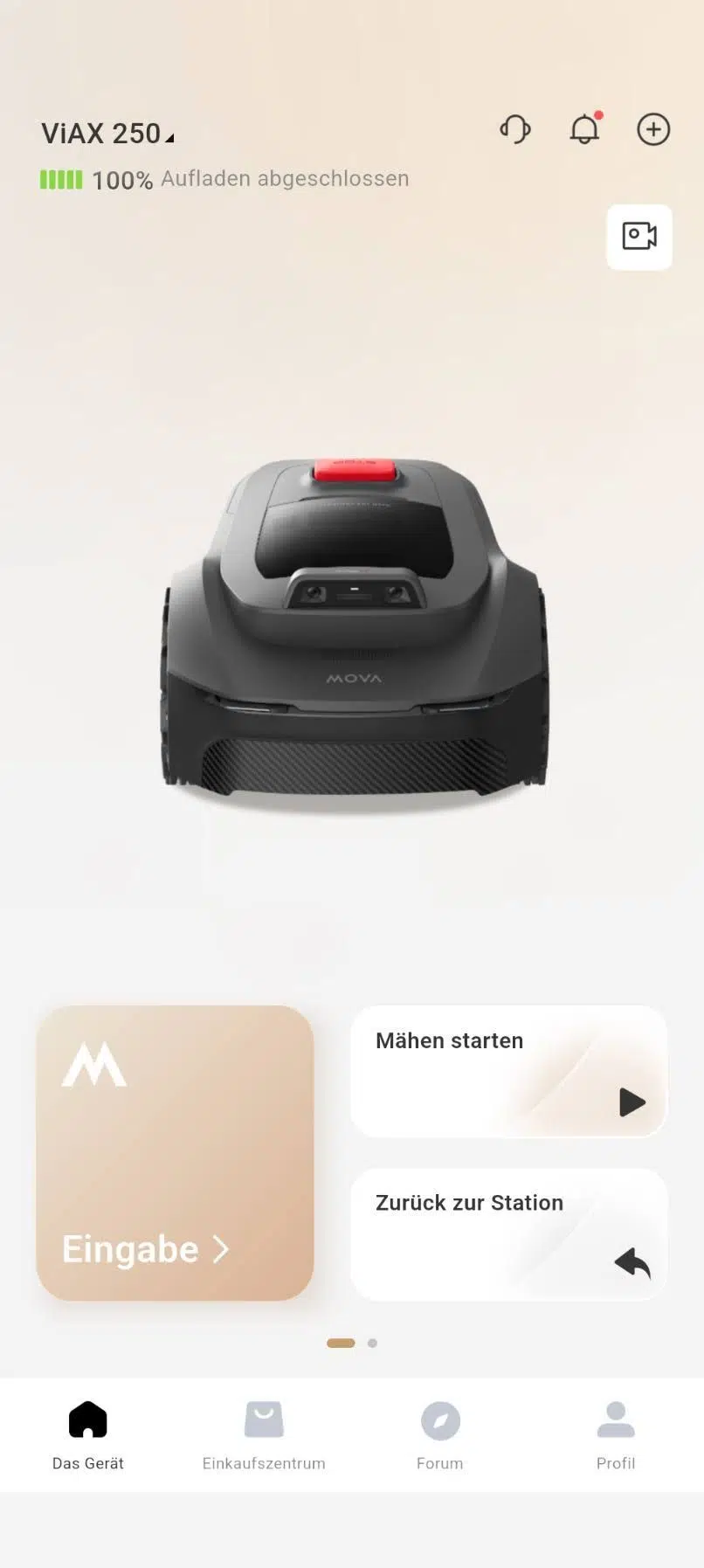 MOVA App Start MOVA App Start