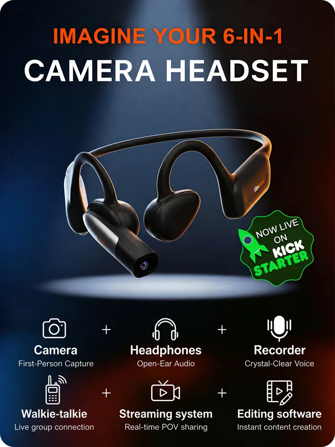 MusicCam Pro Kamera Headset Kickstarter 5 MusicCam Pro Kamera Headset Kickstarter 5