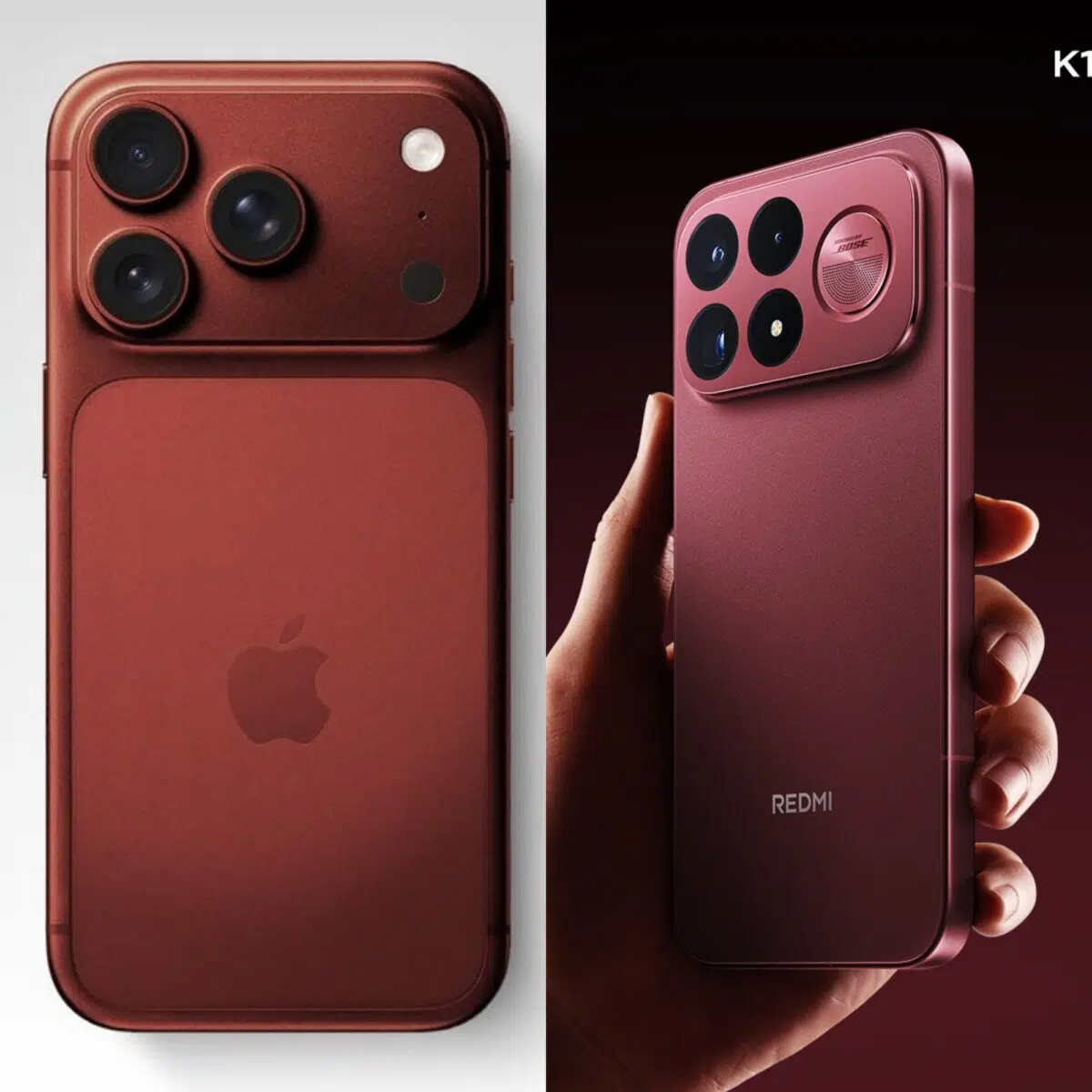 Redmi K100 Pro Max vs iPhone 18 Pro Max Redmi K100 Pro Max vs iPhone 18 Pro Max