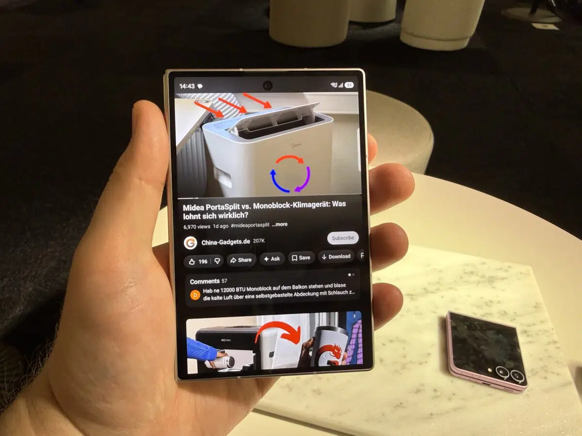 Samsung Galaxy Z Fold8 Video Front Hochkant Samsung Galaxy Z Fold8 Video Front Hochkant