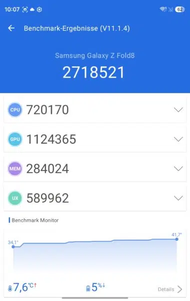 Samsung Galaxy Z Fold8 antutu