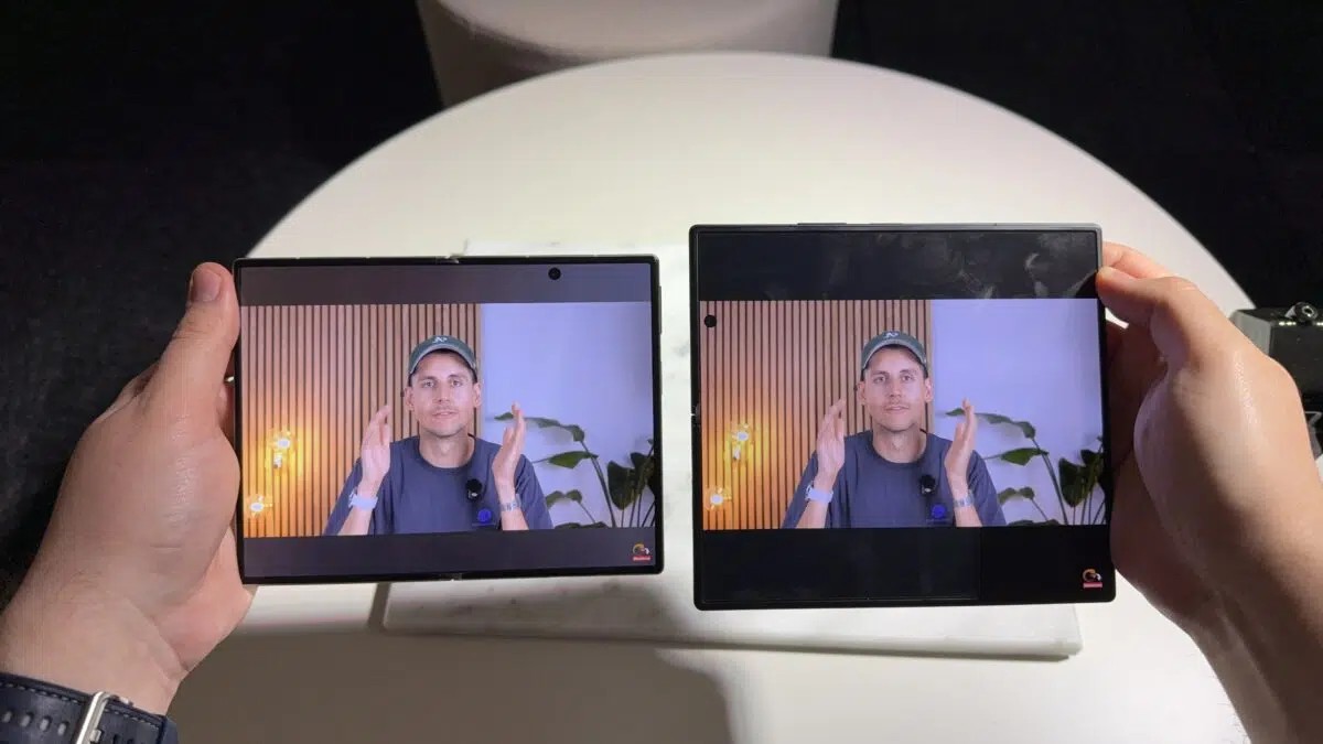 Samsung Galaxy Z Fold8 und Samsung Galaxy Z Fold8 Ultra nebeneinander Samsung Galaxy Z Fold8 und Samsung Galaxy Z Fold8 Ultra nebeneinander