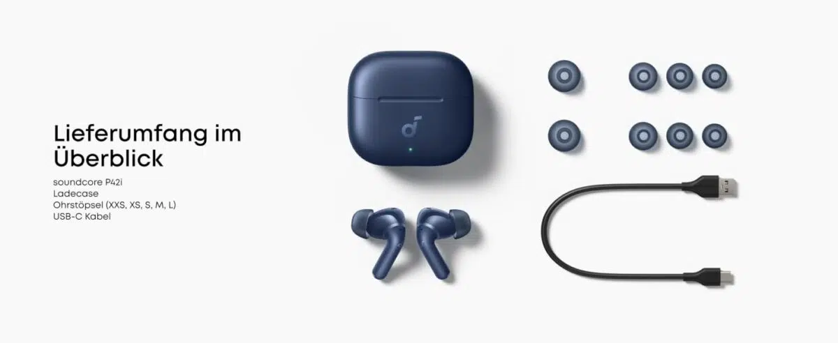 Soundcore P42i Lieferumfang