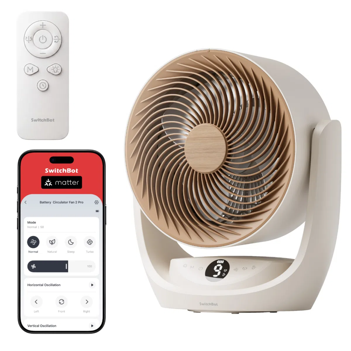 SwitchBot Battery Circulator Fan 2 Pro Fernbedienung