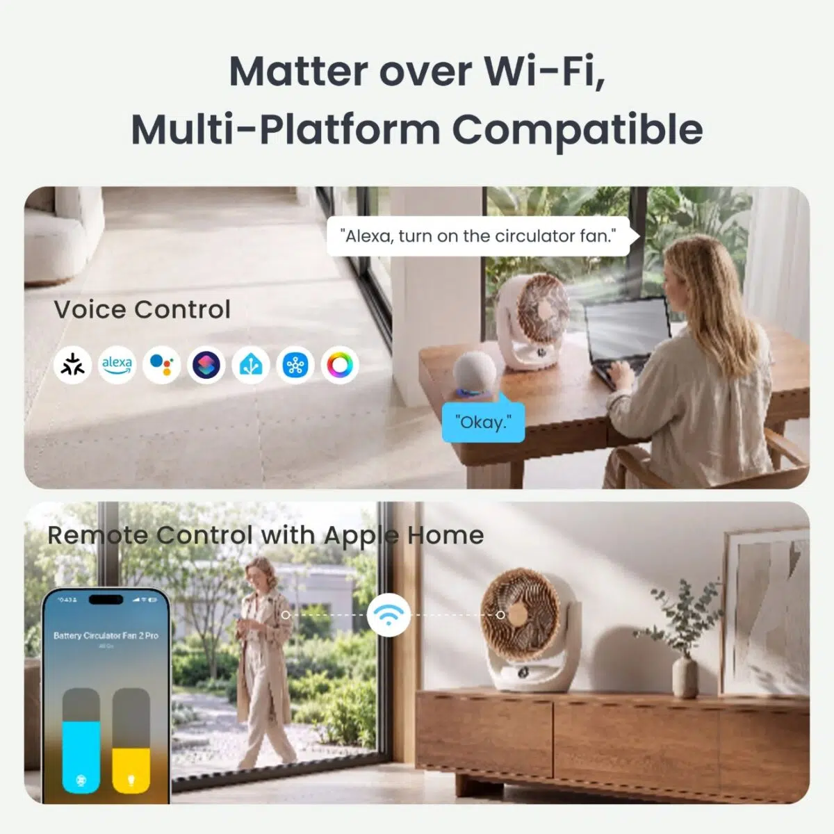 SwitchBot Battery Circulator Fan 2 Pro Matter