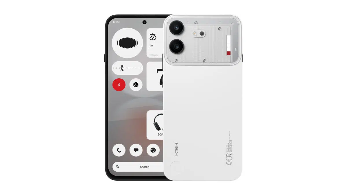 nothing phone 4b weiss kamera display