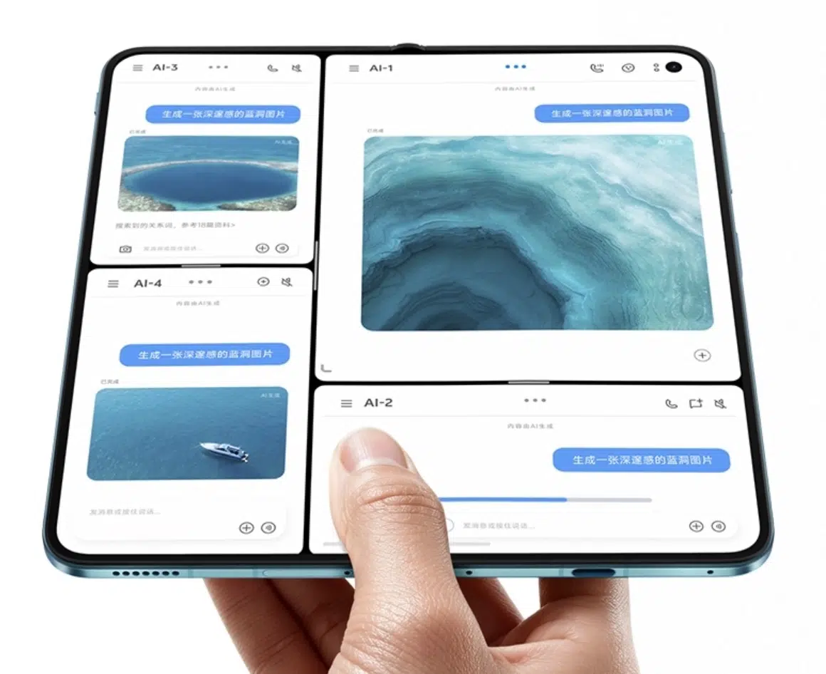 vivo x fold 6 aufgeklappt vivo x fold 6 aufgeklappt