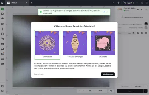 xTool M2 Einrichtung xTool Studio 3 erste Tutorials