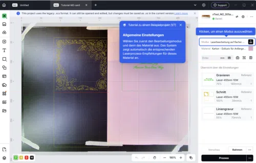 xTool M2 Einrichtung xTool Studio Kalibrierung2