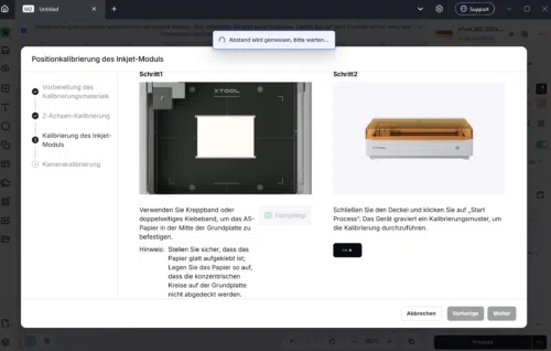 xTool M2 Inkjet Kalibrierung2
