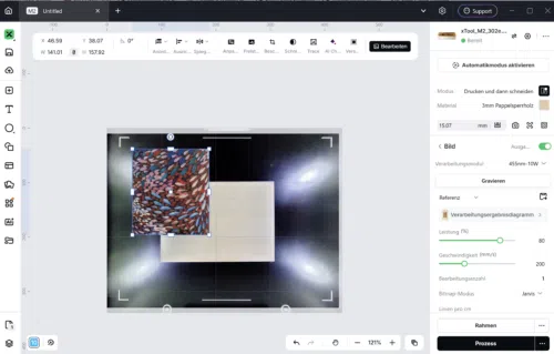 xTool M2 Projekt Untersetzer