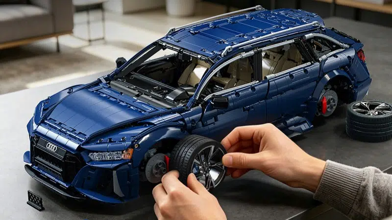 CaDA C61515W Audi RS6 Avant Klemmbaustein Modell