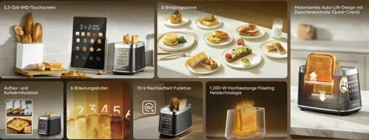 Dreame ToastControl Toaster UEbersicht