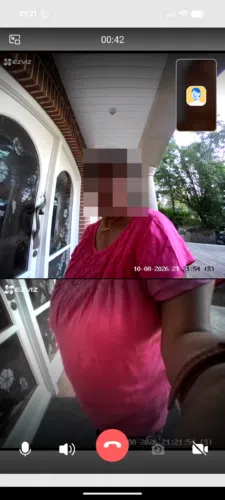 Ezviz EP8 Ultra Video Tuerklingel Test App Bildqualitaet Daemmerung Ezviz EP8 Ultra Video Tuerklingel Test App Bildqualitaet Daemmerung