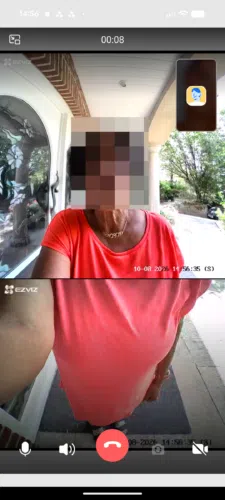 Ezviz EP8 Ultra Video Tuerklingel Test App Bildqualitaet Tag1 Ezviz EP8 Ultra Video Tuerklingel Test App Bildqualitaet Tag1