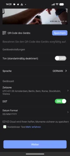 Ezviz EP8 Ultra Video Tuerklingel Test App Einrichtung6 Ezviz EP8 Ultra Video Tuerklingel Test App Einrichtung6