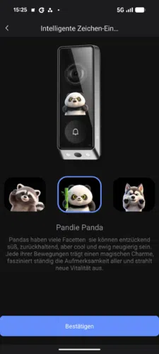 Ezviz EP8 Ultra Video Tuerklingel Test App KI Avatar Auswahl Ezviz EP8 Ultra Video Tuerklingel Test App KI Avatar Auswahl