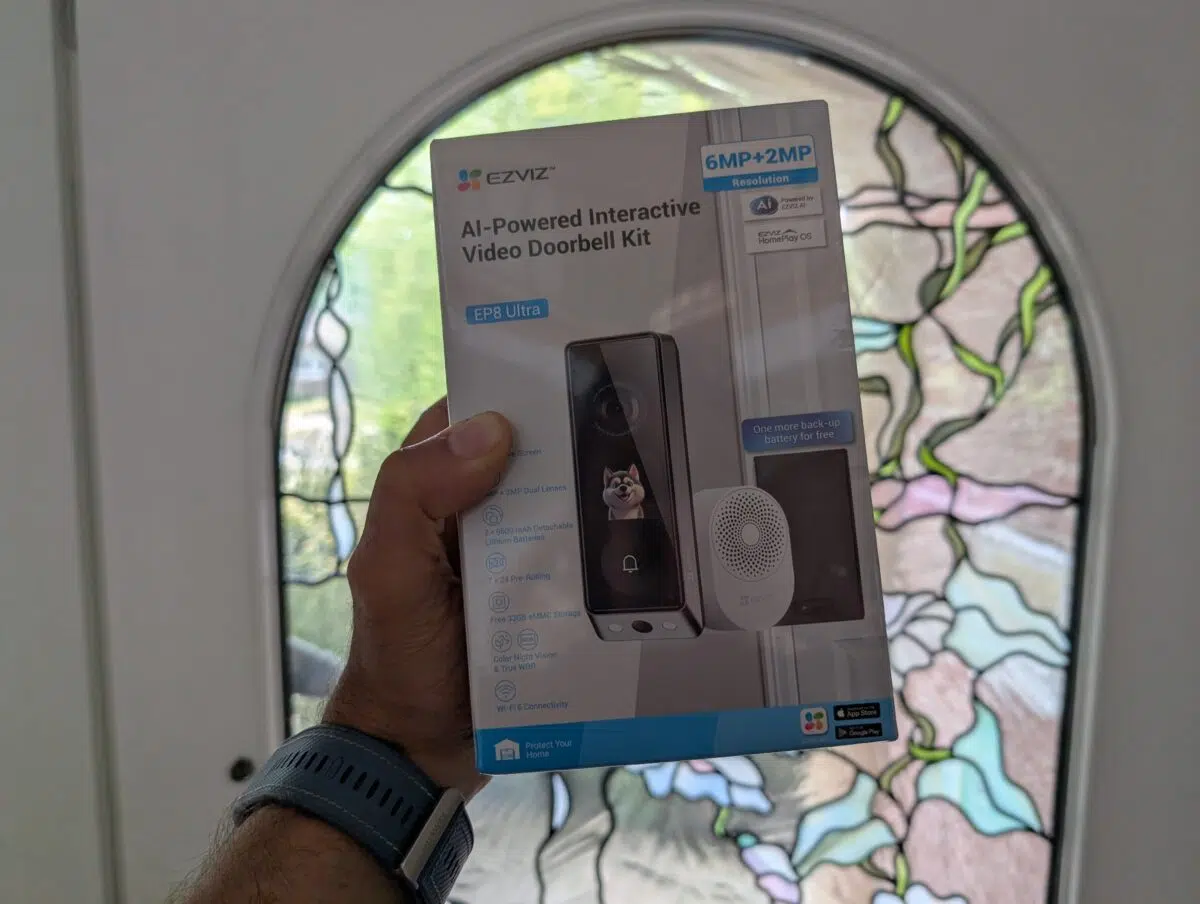 Ezviz EP8 Ultra Video Tuerklingel Test Verpackung Ezviz EP8 Ultra Video Tuerklingel Test Verpackung