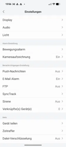 Reolink OMVI 3i WIFI Test App Einstellungen Reolink OMVI 3i WIFI Test App Einstellungen