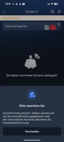 SwitchBot AI Hub Test App Inbetriebnahme6