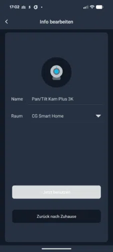 SwitchBot AI Hub Test App Pan Tilt Cam Inbetriebnahme3