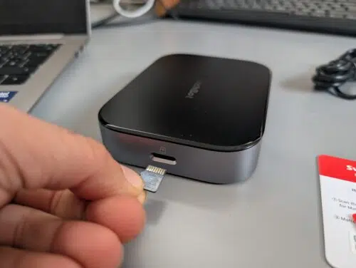 SwitchBot AI Hub Test MicroSD Slot