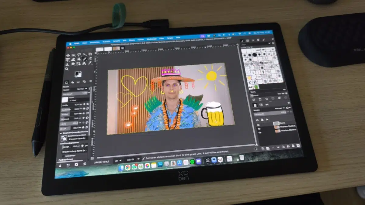 XPPen Artist Ultra 14 Thorben Gimp
