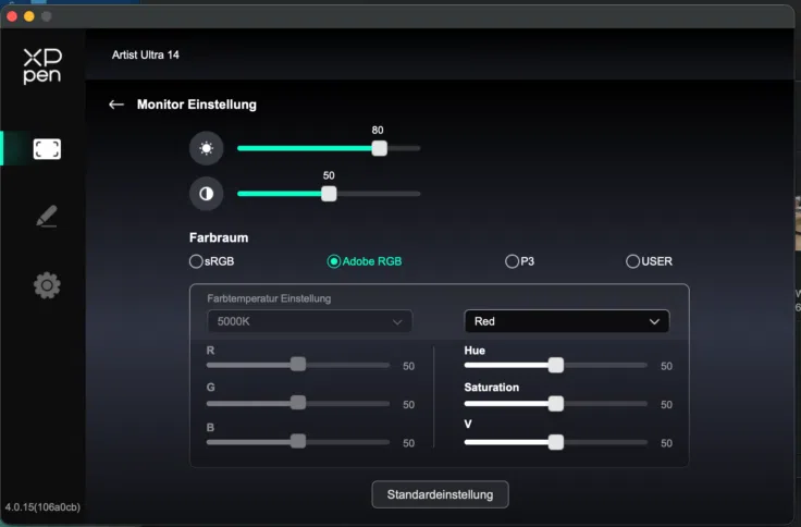 XPPen Artist Ultra 14 XPPen Software 2