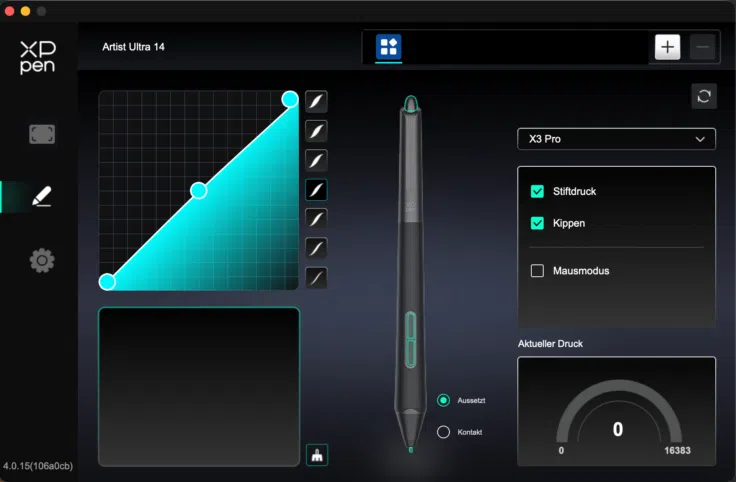XPPen Artist Ultra 14 XPPen Software 3