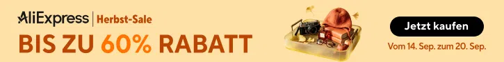AliExpress Herbst Sale Banner