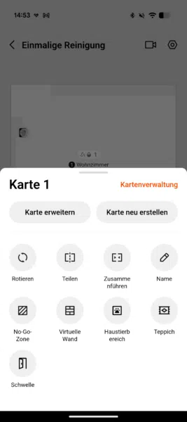 DJI ROMO 2 Kartenoptionen DJI ROMO 2 Kartenoptionen
