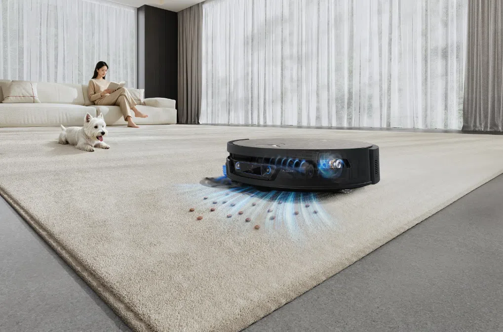 Ecovacs Deebot X12S OmniCyclone Teppichreinigung Ecovacs Deebot X12S OmniCyclone Teppichreinigung
