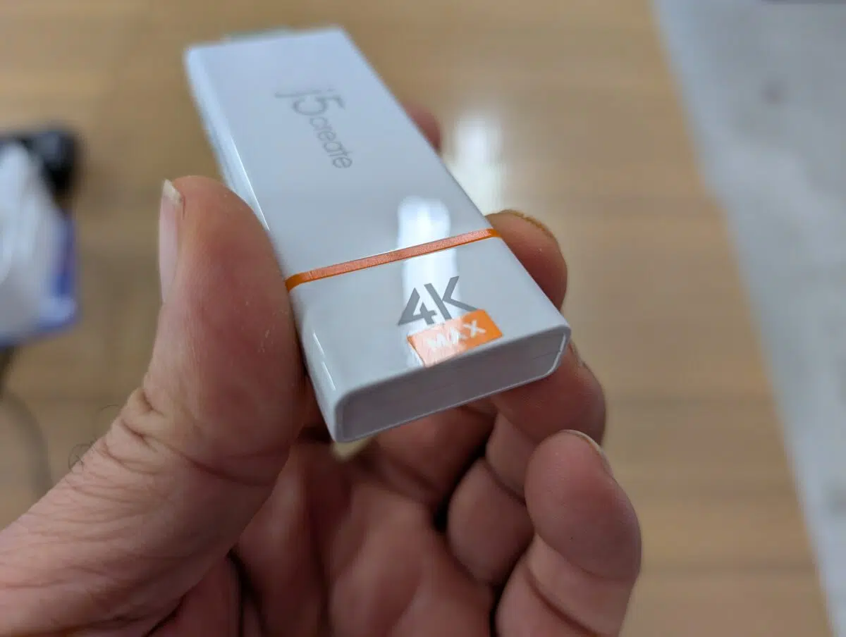 J5Create ScreenCast 4K Max Test Sticker