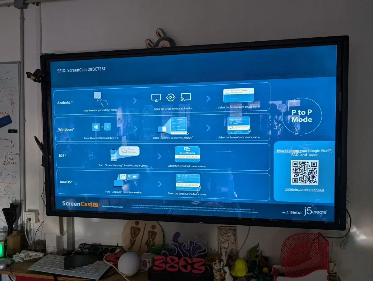 J5Create ScreenCast 4K Max Test UI Admin