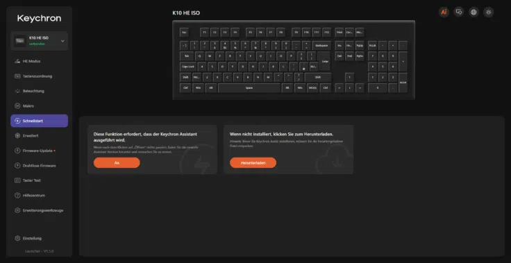 Keychron K10 HE Special Edition Schnellstart Keychron K10 HE Special Edition Schnellstart
