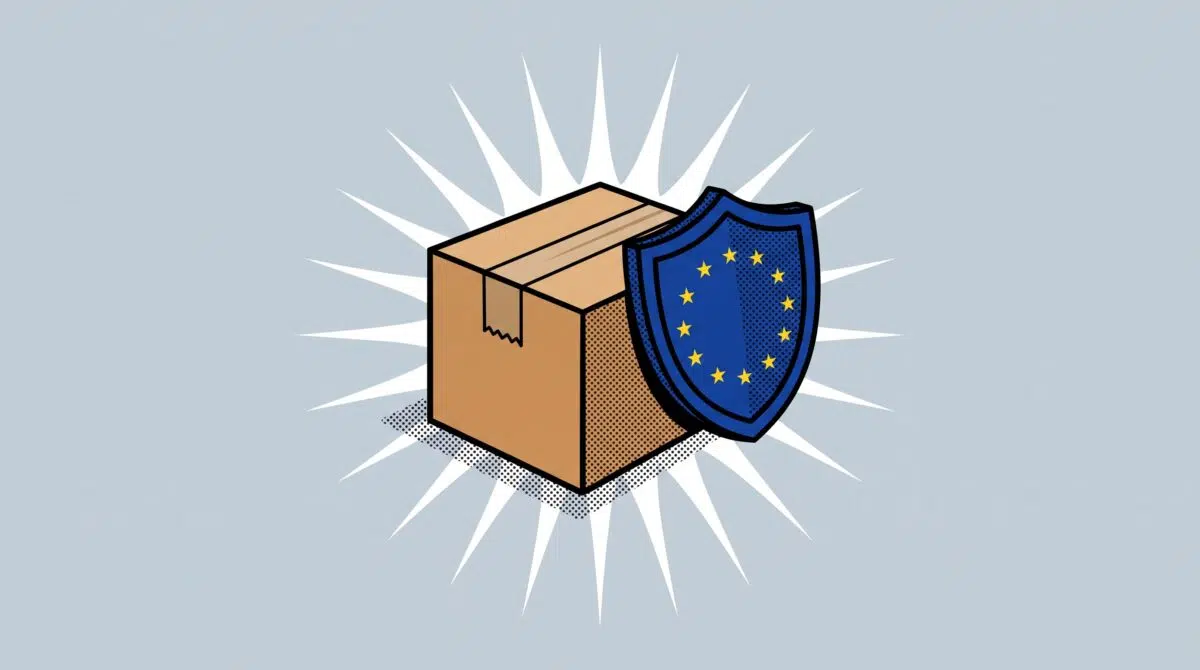 Paket mit EU Schild Paket mit EU Schild