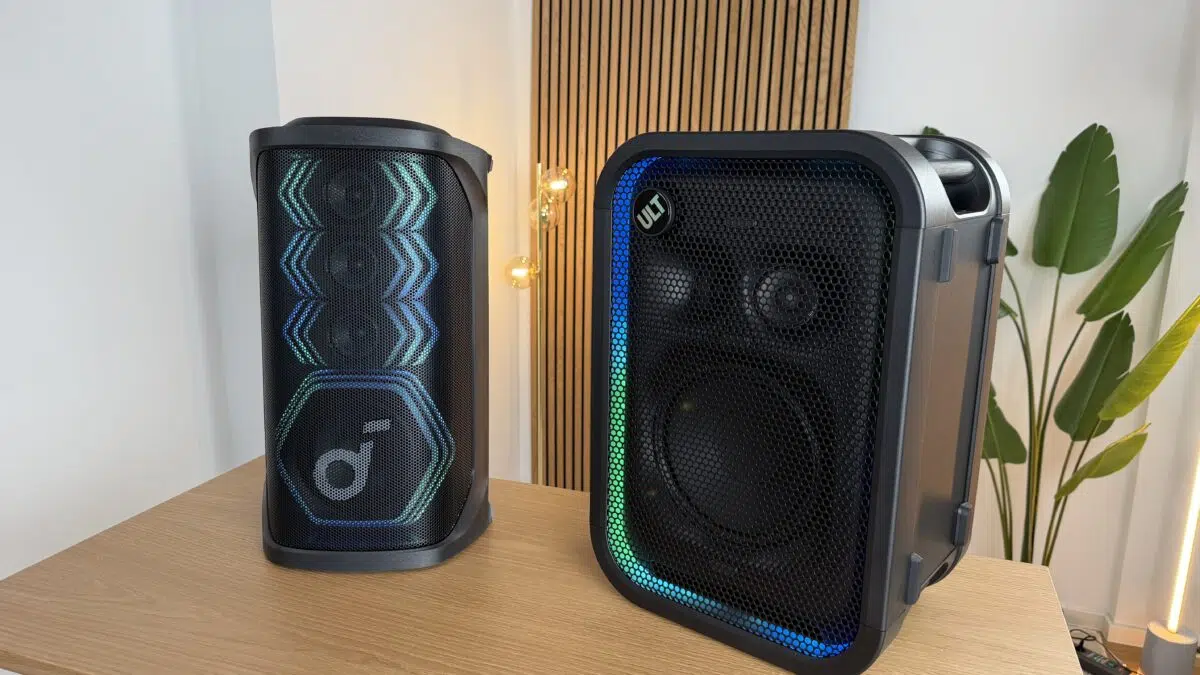 Sony ULT Tower 5 und Soundcore Rave 3S Sony ULT Tower 5 und Soundcore Rave 3S
