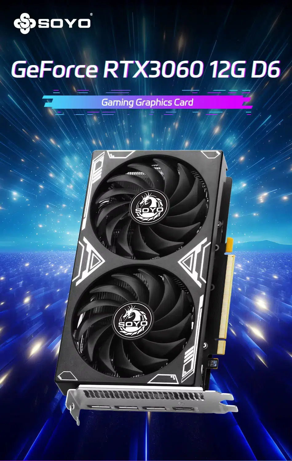 Soyo NVIDIA RTX3060 12G Detailansicht Soyo NVIDIA RTX3060 12G Detailansicht