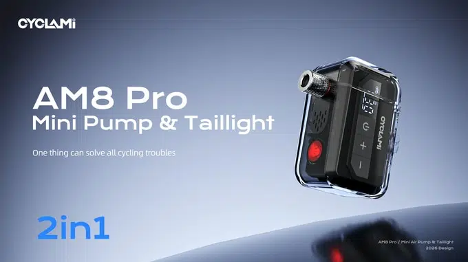 AM8 Pro Elektrische Luftpumpe und Fahrradruecklicht 2 in 1 2 AM8 Pro Elektrische Luftpumpe und Fahrradruecklicht 2 in 1 2