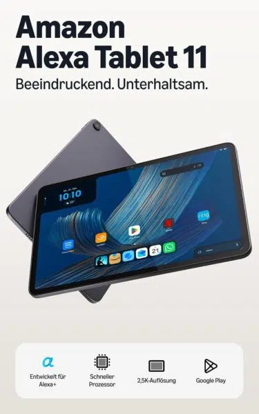 Amazon Alexa Tablet 11 Produktbild Amazon Alexa Tablet 11 Produktbild