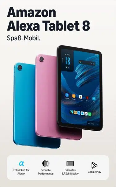 Amazon Alexa Tablet 8 Produktbild Amazon Alexa Tablet 8 Produktbild