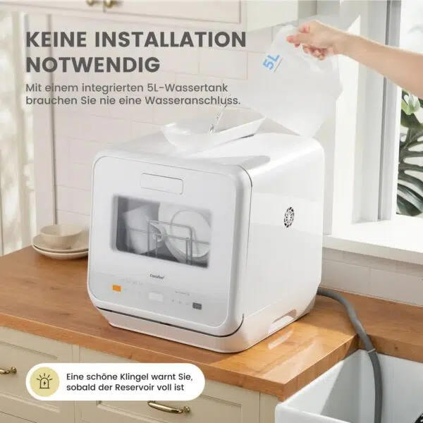 Comfee Mini Lite Tischspuelmaschine integrierter Wassertank Comfee Mini Lite Tischspuelmaschine integrierter Wassertank