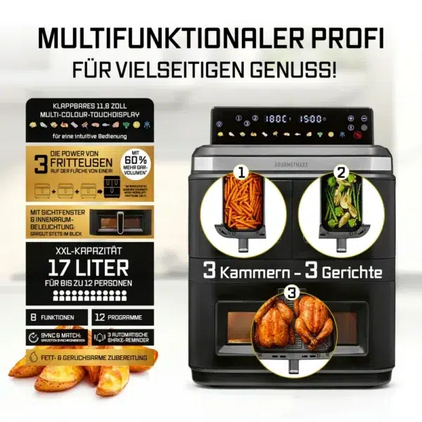 Gourmetmaxx FryUp 3 Details Gourmetmaxx FryUp 3 Details