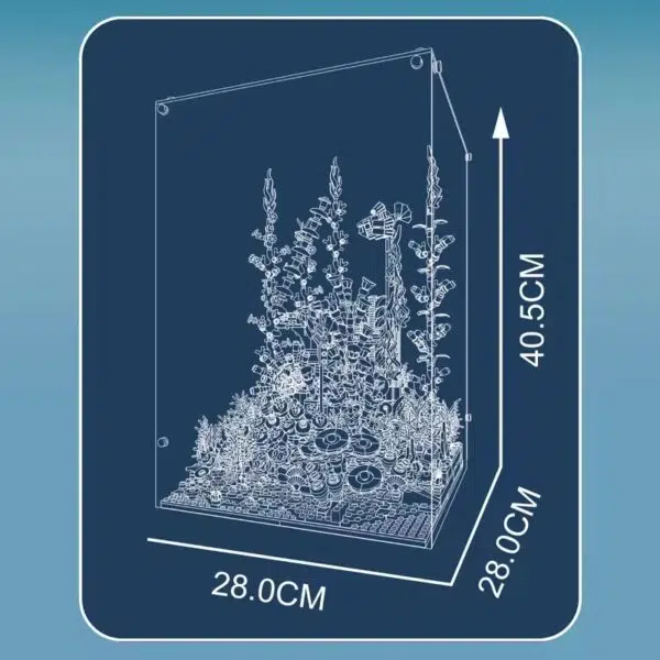 Mould King 10270 Unterwasser Aquarium Dimensionen Mould King 10270 Unterwasser Aquarium Dimensionen