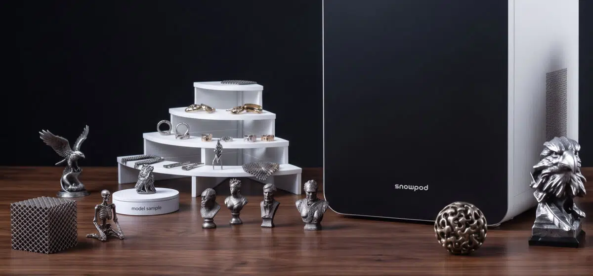 SnowPod real metal output SnowPod real metal output