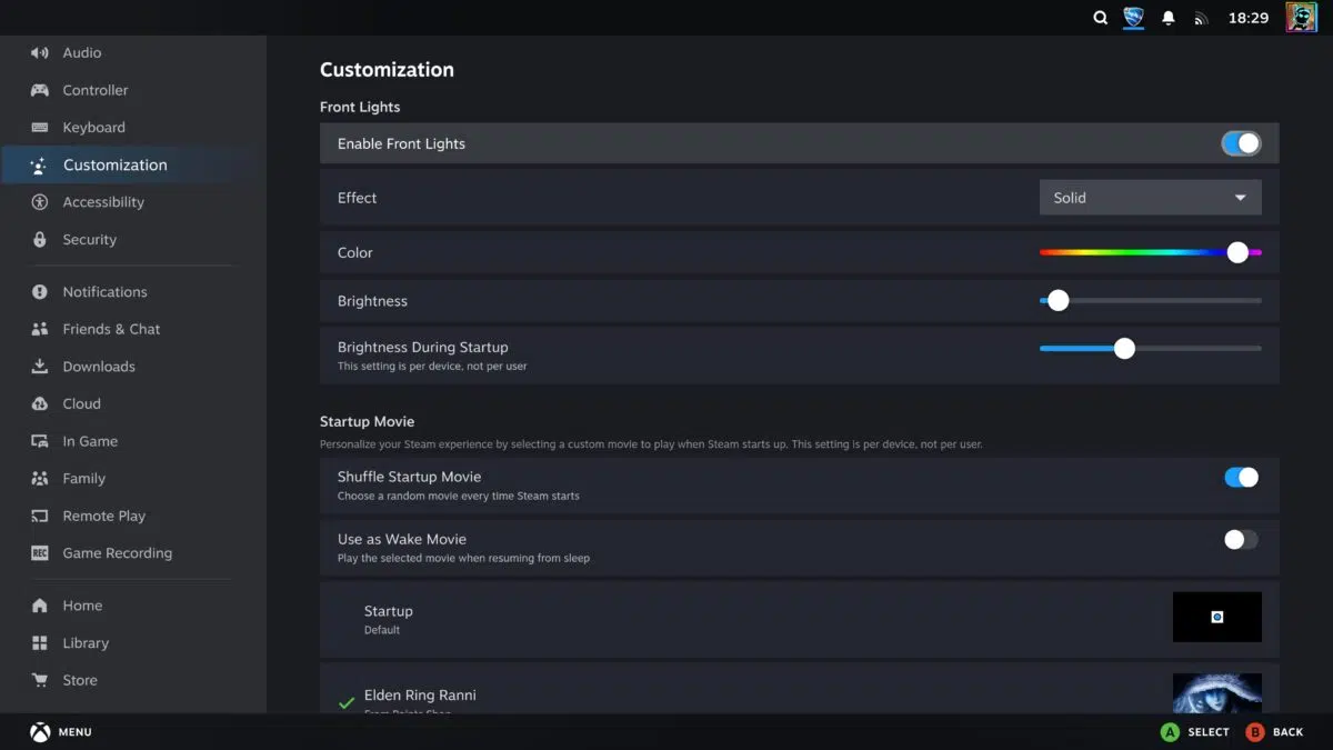 Steam Machine Steam OS Screenshot Customization Optionen Steam Machine Steam OS Screenshot Customization Optionen
