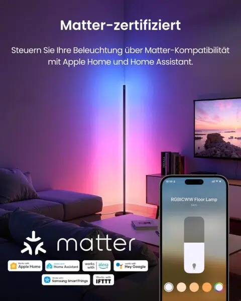 SwitchBot Matter RGBICWW LED Stehlampe Matter SwitchBot Matter RGBICWW LED Stehlampe Matter
