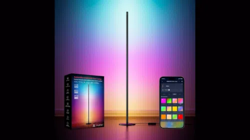 SwitchBot RGBICWW LED Stehlampe: Matter-Licht mit Farbverläufen für 49,99€