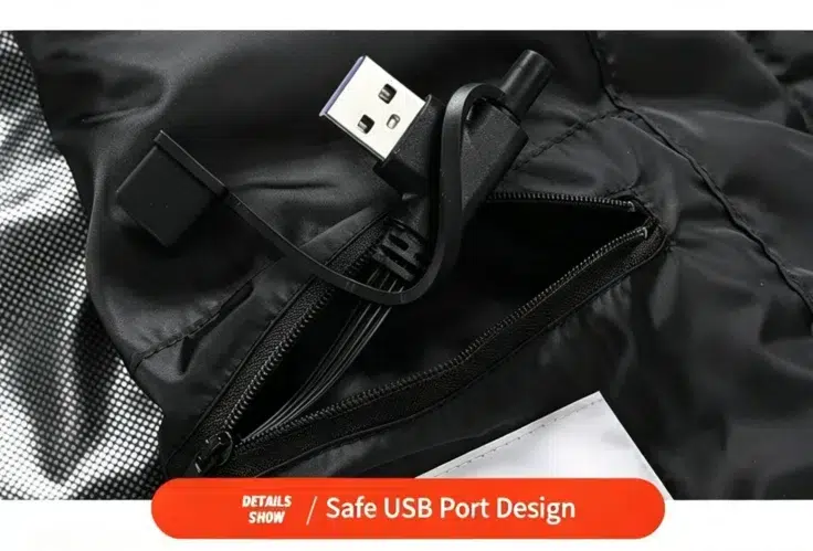TENGOO HV 13 Elektrische Heizweste USB A Anschluss TENGOO HV 13 Elektrische Heizweste USB A Anschluss