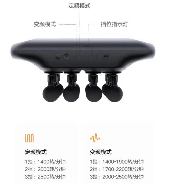 Xiaomi Mijia Fascia Gun 3C Modi Xiaomi Mijia Fascia Gun 3C Modi
